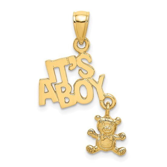 14K Yellow Gold Teddy Bear Pendant on an Adjustable 14K Yellow Gold Chain Necklace 14K Yellow Gold Teddy Bear Pendant on an Adjustable 14K Yellow Gold Chain Necklace